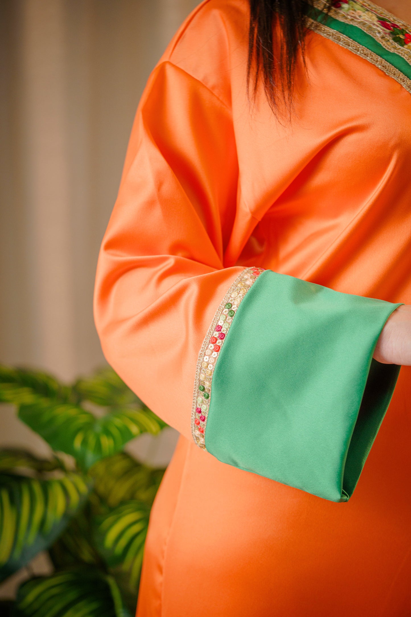 Jebba Nour satin - Orange