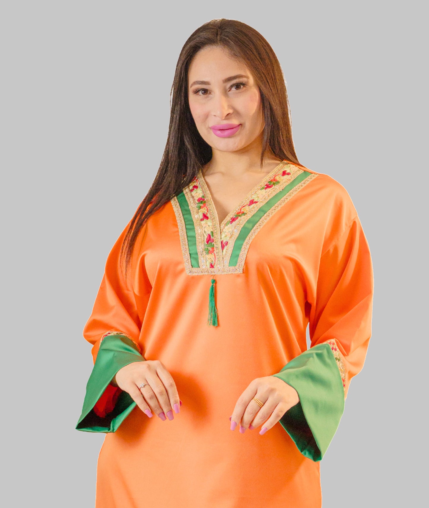 Jebba Nour satin - Orange