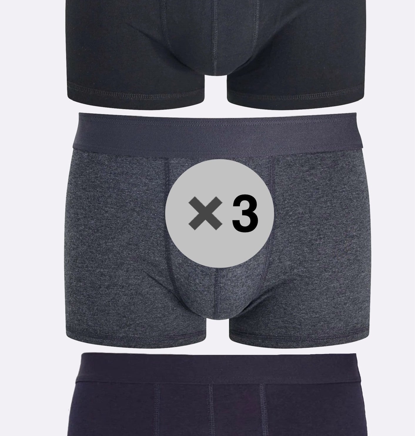 Lot 3 - Boxer Homme Coton